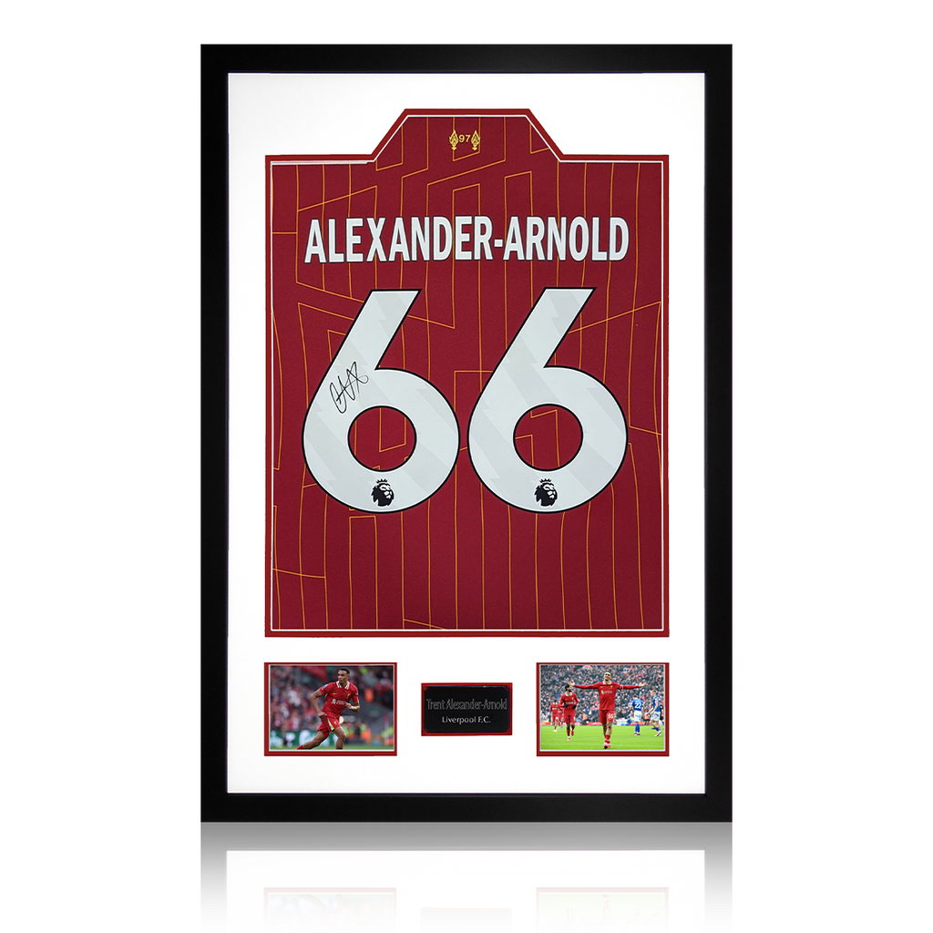Trent Alexander-Arnold Signed Liverpool Shirt Premium Frame (AFTAL Authentication)