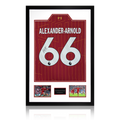 Trent Alexander-Arnold Signed Liverpool Shirt Premium Frame (AFTAL Authentication)