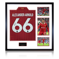 Trent Alexander-Arnold Signed Liverpool Shirt Elite Frame (AFTAL Authentication)