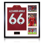 Trent Alexander-Arnold Signed Liverpool Shirt Elite Frame (AFTAL Authentication)