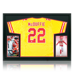 Trent McDuffie Signed Kansas City Chiefs Jersey Display (JSA)