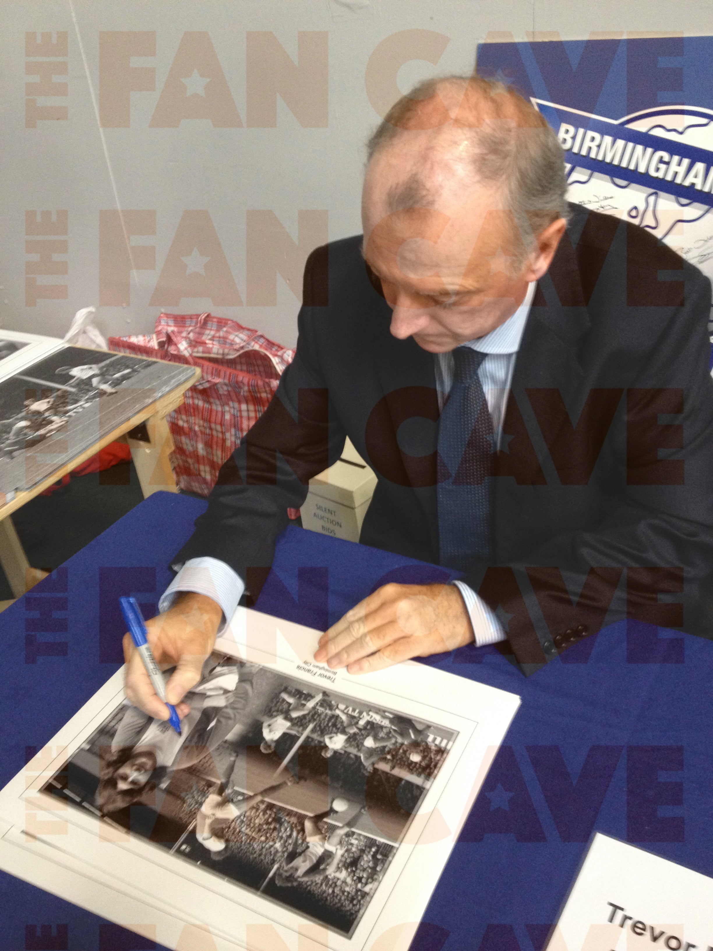 Trevor Francis Signed Birmingham City Montage Deluxe Mount