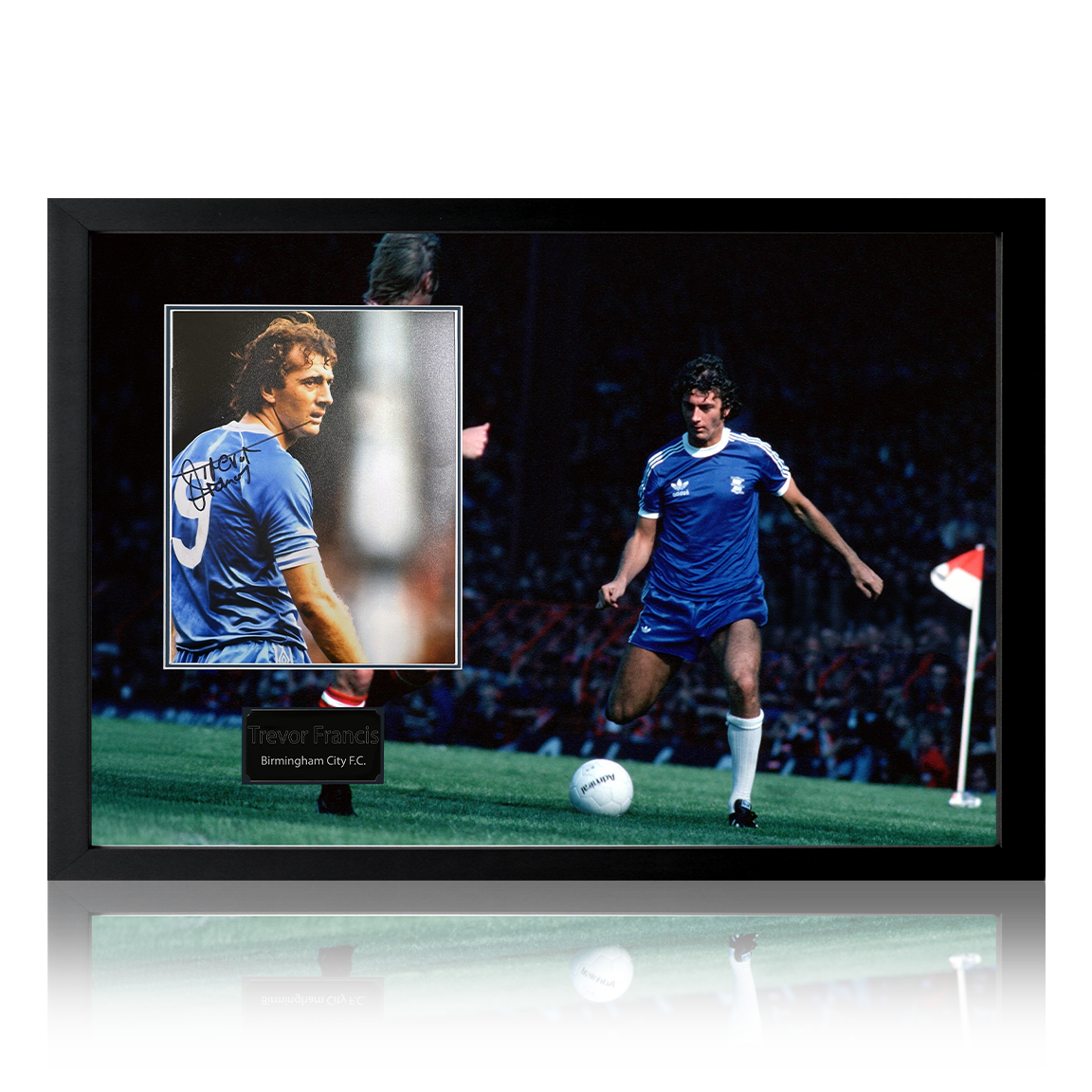Trevor Francis Signed Birmingham City Iconic Frame
