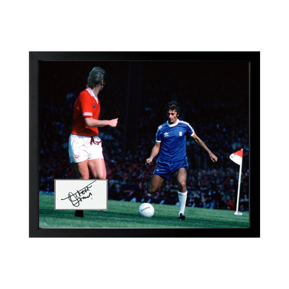Trevor Francis Signed Birmingham City Cut Deluxe Mount Frame
