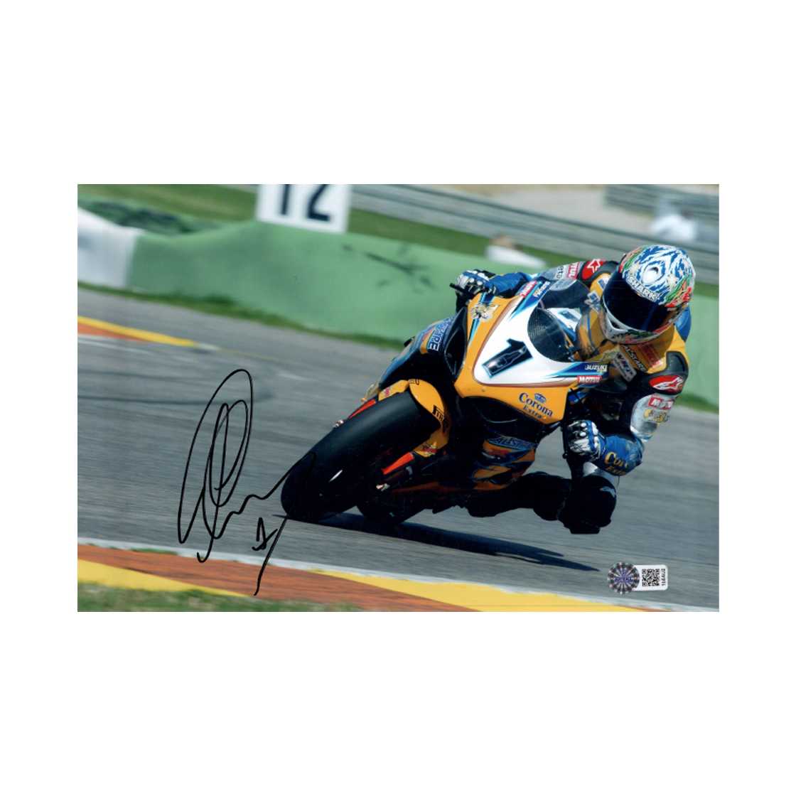 Troy Corser Signed 12x8 Image