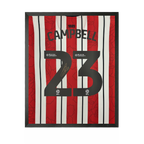 Tyrese Campbell Signed Sheffield United 24/25 Shirt Compact Frame
