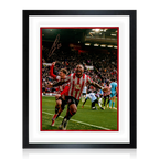 Tyrese Campbell Signed Sheffield United Deluxe Mount Frame