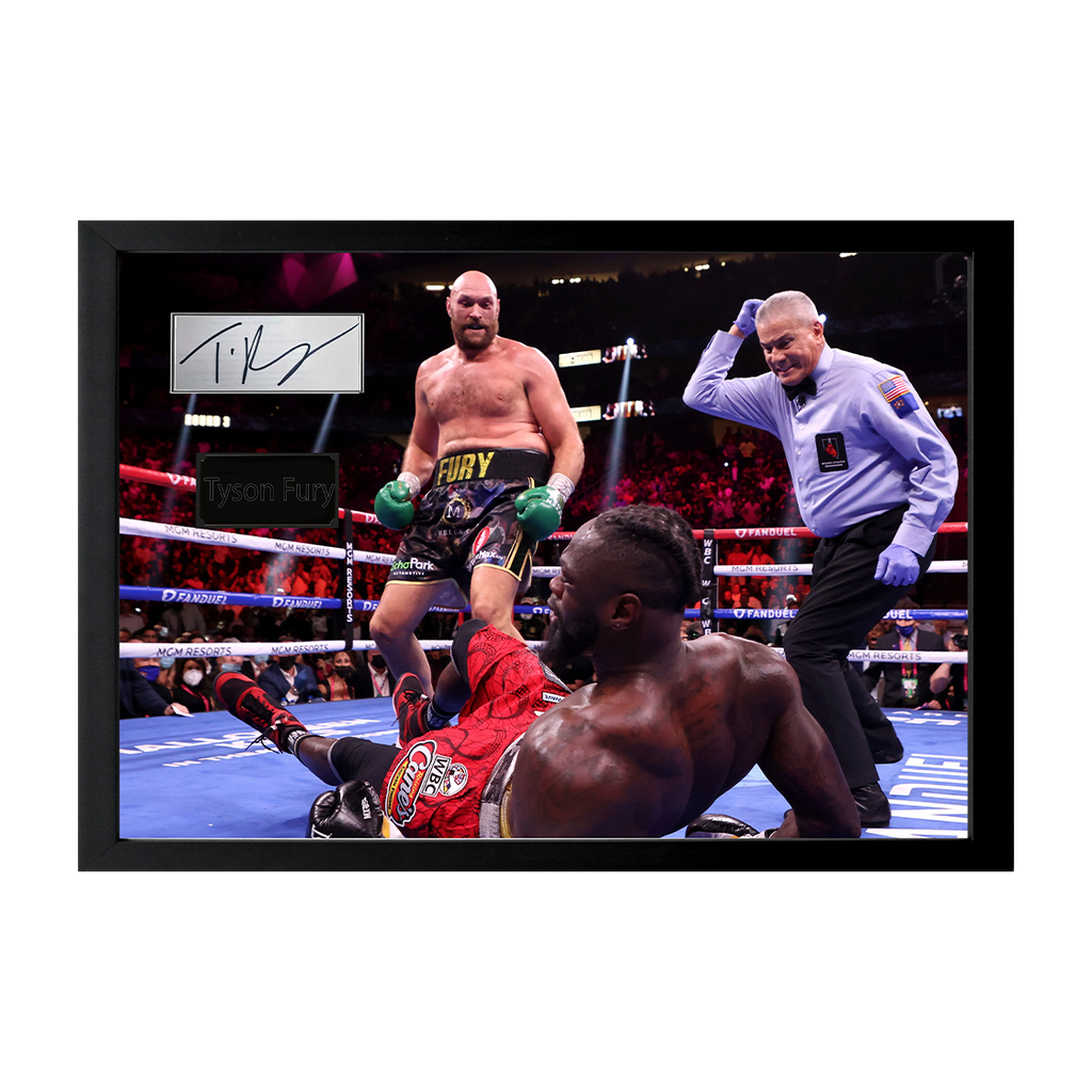 Tyson Fury Signed Cut Iconic Frame (ACG Cert)