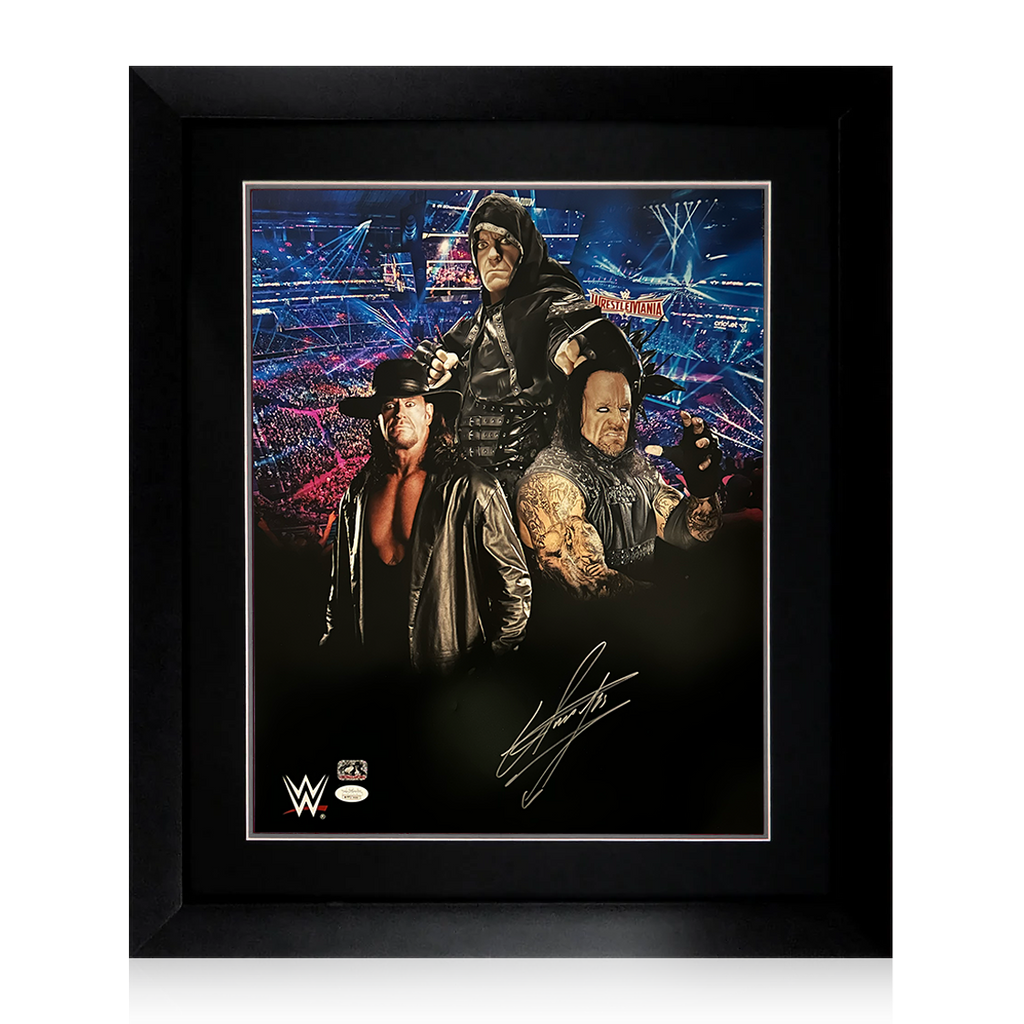 The Undertaker Signed 20x16 Image Deluxe Mount Frame (JSA)