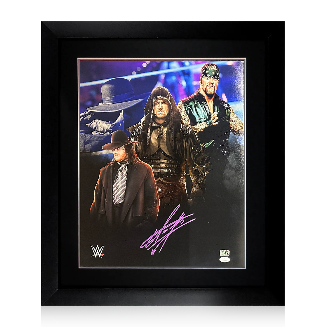 The Undertaker Signed 20x16 Image Deluxe Mount Frame (JSA)