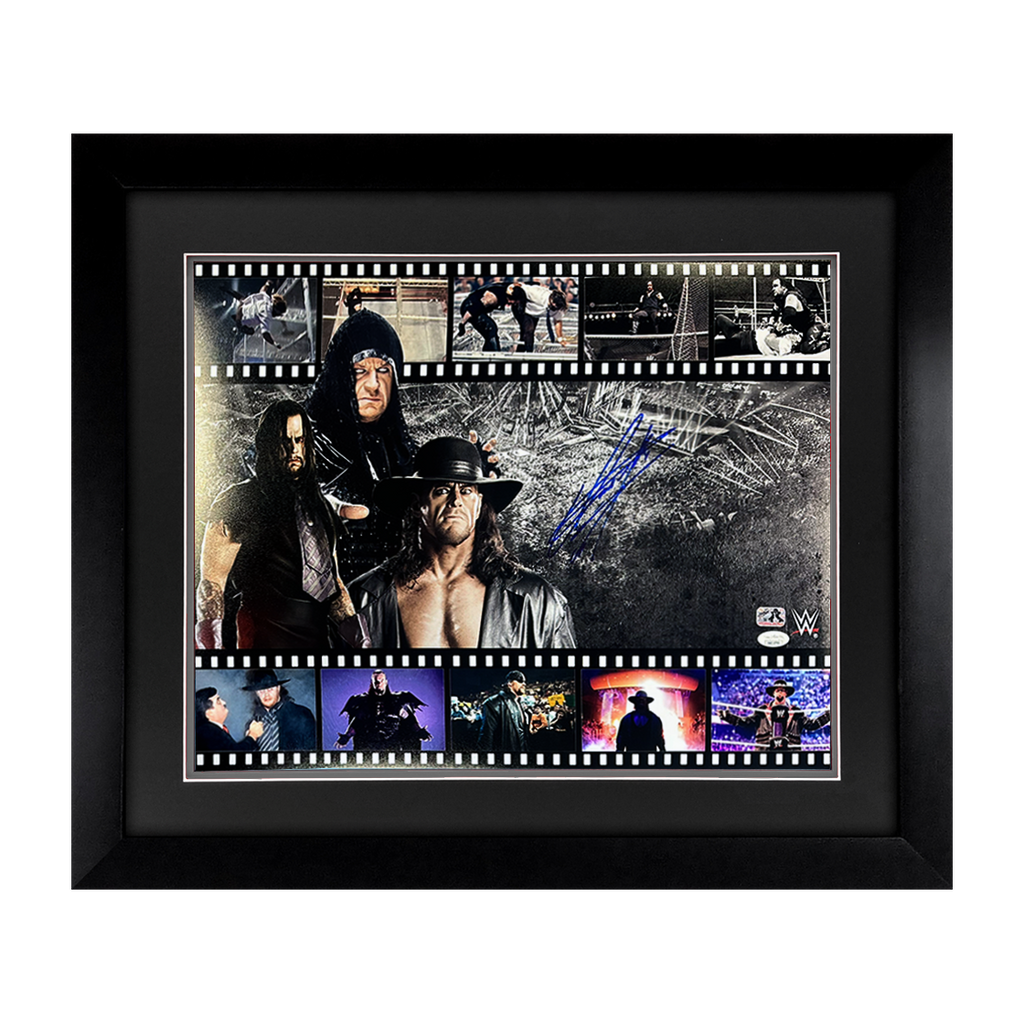 The Undertaker Signed 20x16 Image Deluxe Mount Frame (JSA)