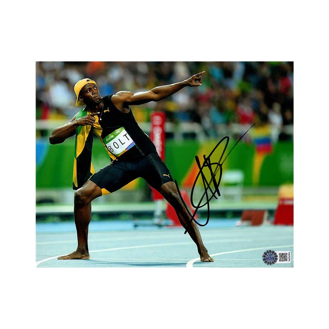 Usain Bolt Signed 10x8 Image