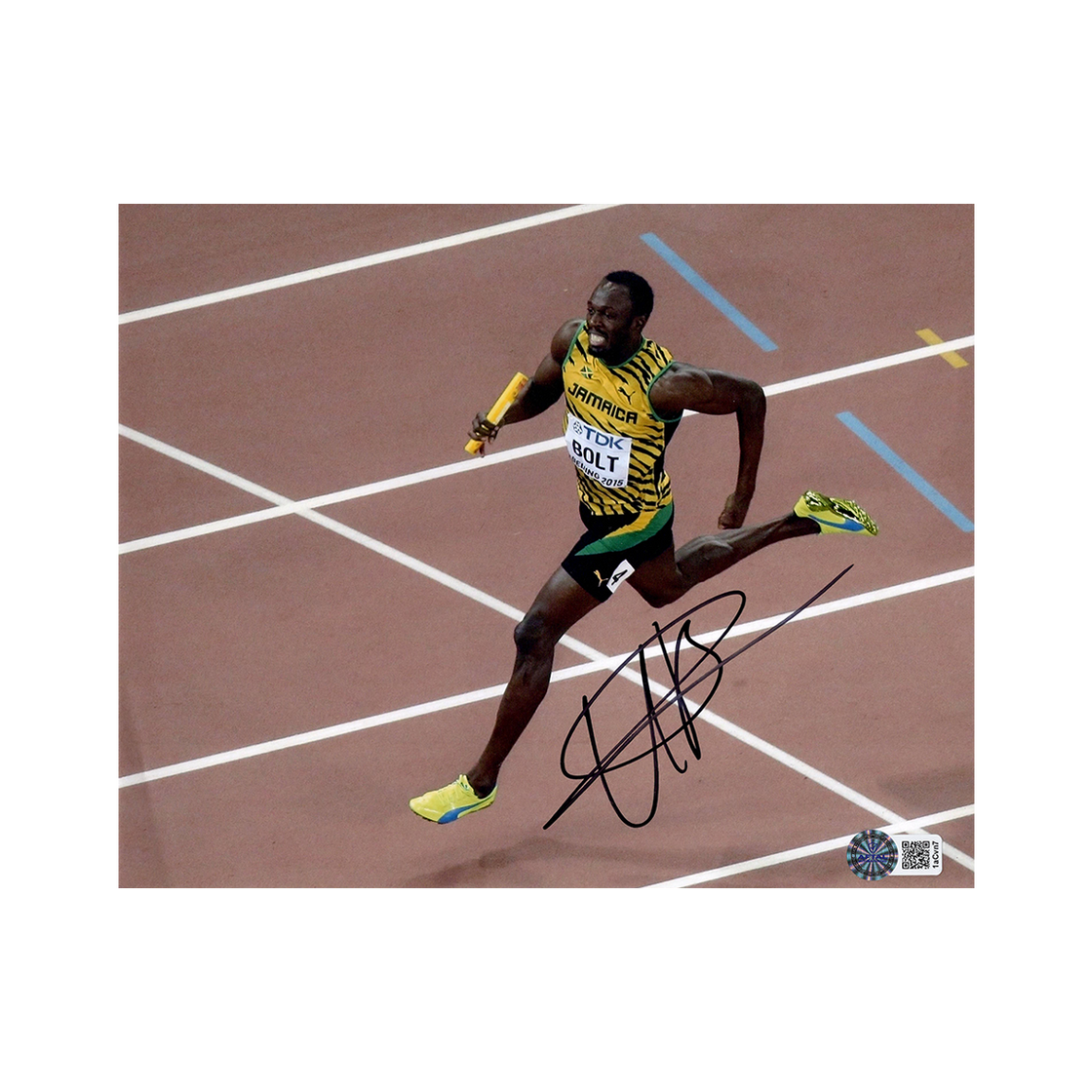 Usain Bolt Signed 10x8 Image