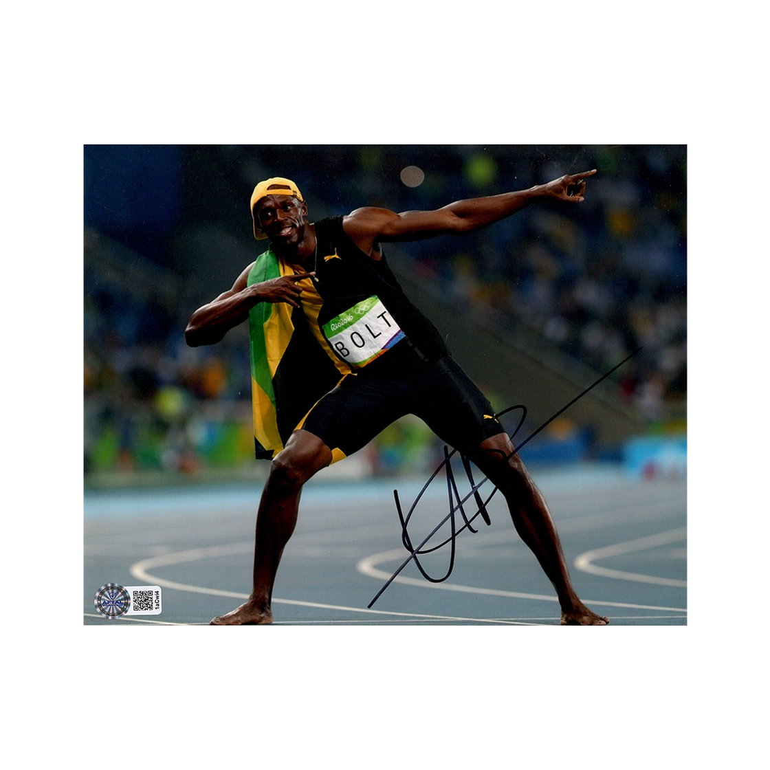Usain Bolt Signed 10x8 Image