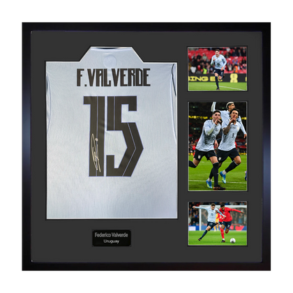 Federico Valverde Signed Uruguay Elite Frame