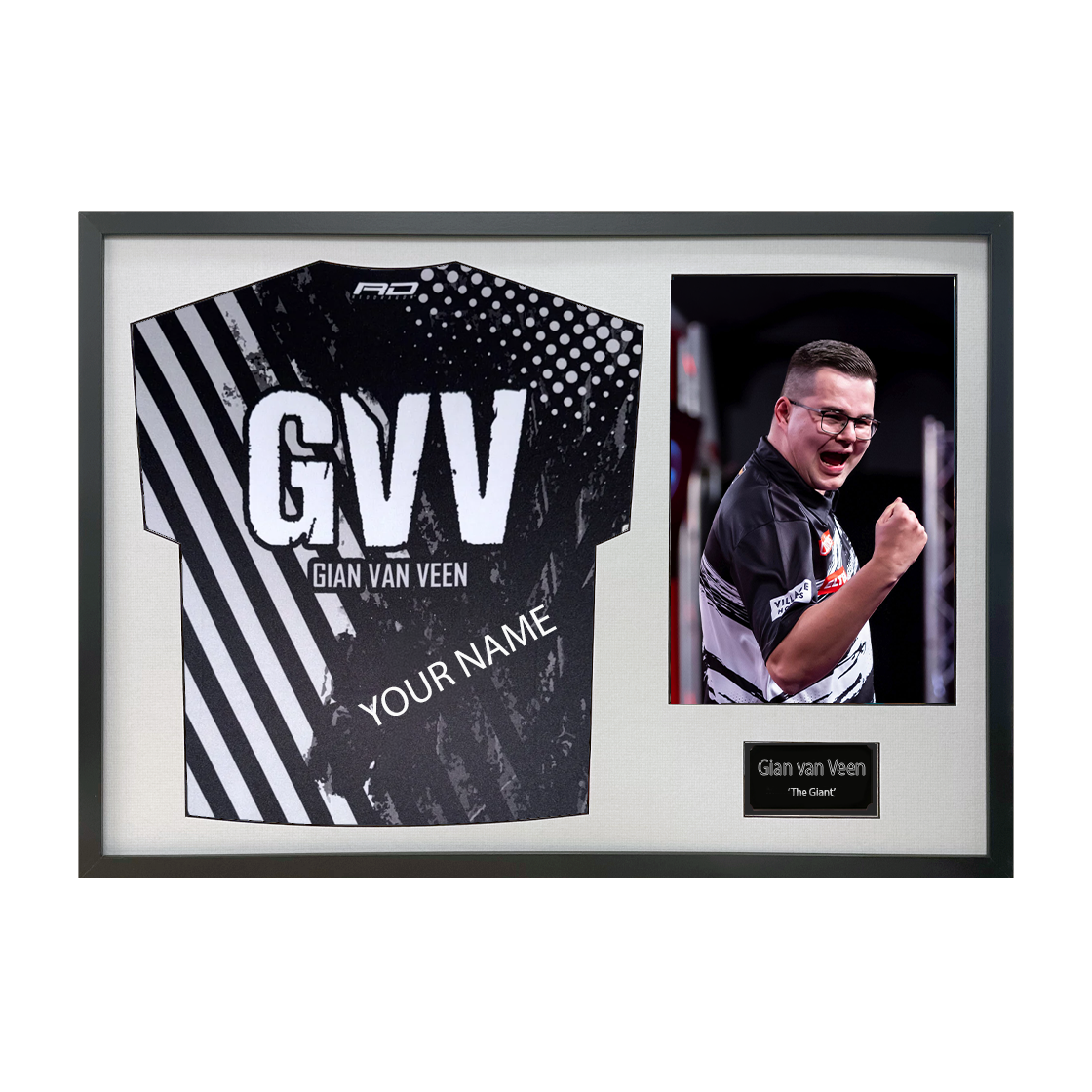 Gian van Veen Signed & Dedicated Shirt Classic Frame