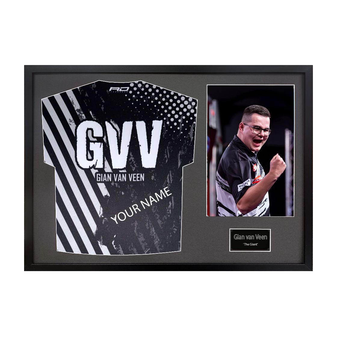 Gian van Veen Signed & Dedicated Shirt Classic Frame