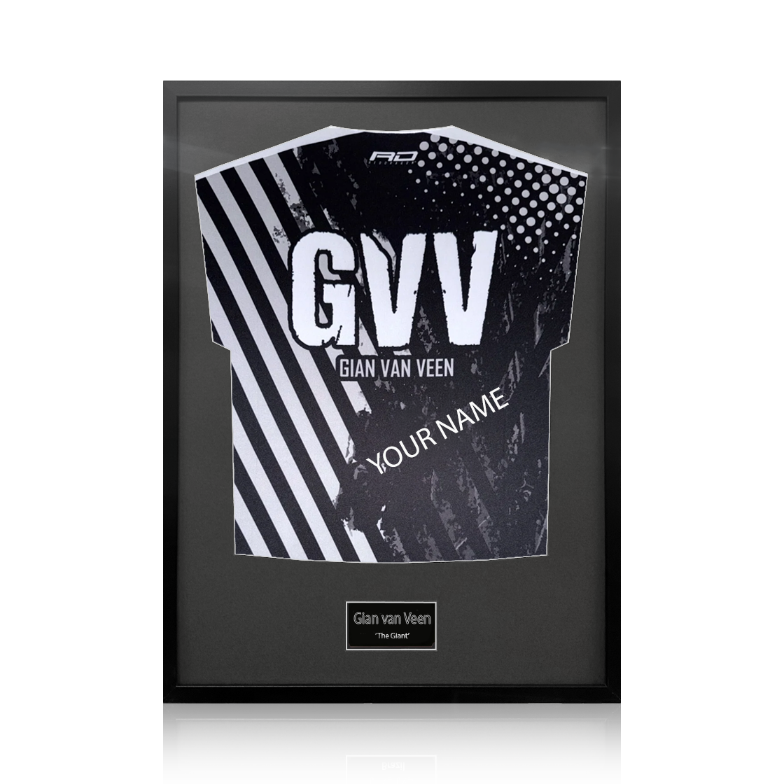 Gian van Veen Signed & Dedicated Shirt Standard Frame