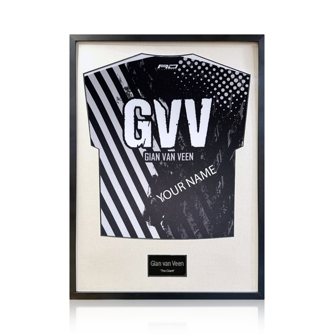 Gian van Veen Signed & Dedicated Shirt Standard Frame