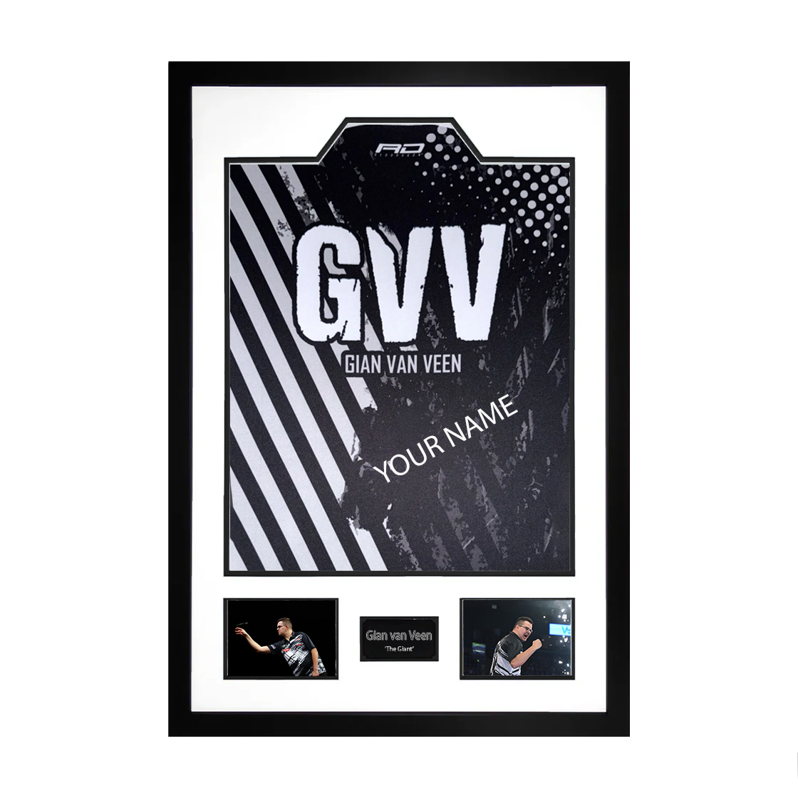 Gian van Veen Signed & Dedicated Shirt Premium Frame