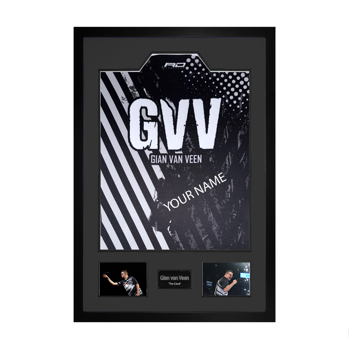 Gian van Veen Signed & Dedicated Shirt Premium Frame