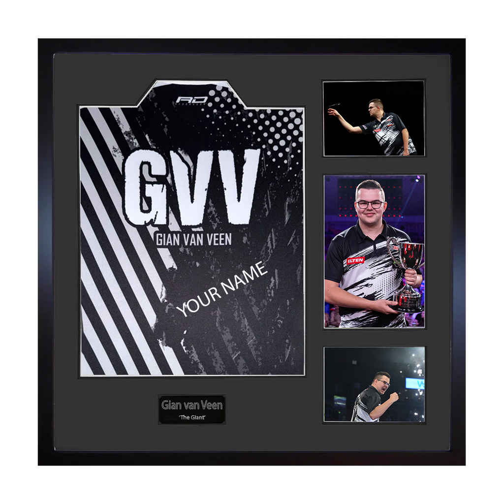Gian van Veen Signed & Dedicated Shirt Elite Frame