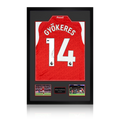 Viktor Gyökeres Signed Arsenal Shirt Premium Frame (ACG Cert)