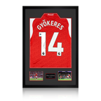 Viktor Gyökeres Signed Arsenal Shirt Premium Frame (ACG Cert)
