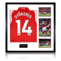 Viktor Gyökeres Signed Arsenal Shirt Elite Frame (ACG Cert)