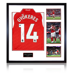 Viktor Gyökeres Signed Arsenal Shirt Elite Frame (ACG Cert)
