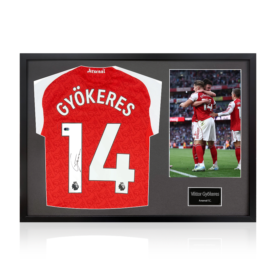 Viktor Gyökeres Signed Shirt Classic Frame (ACG Cert)