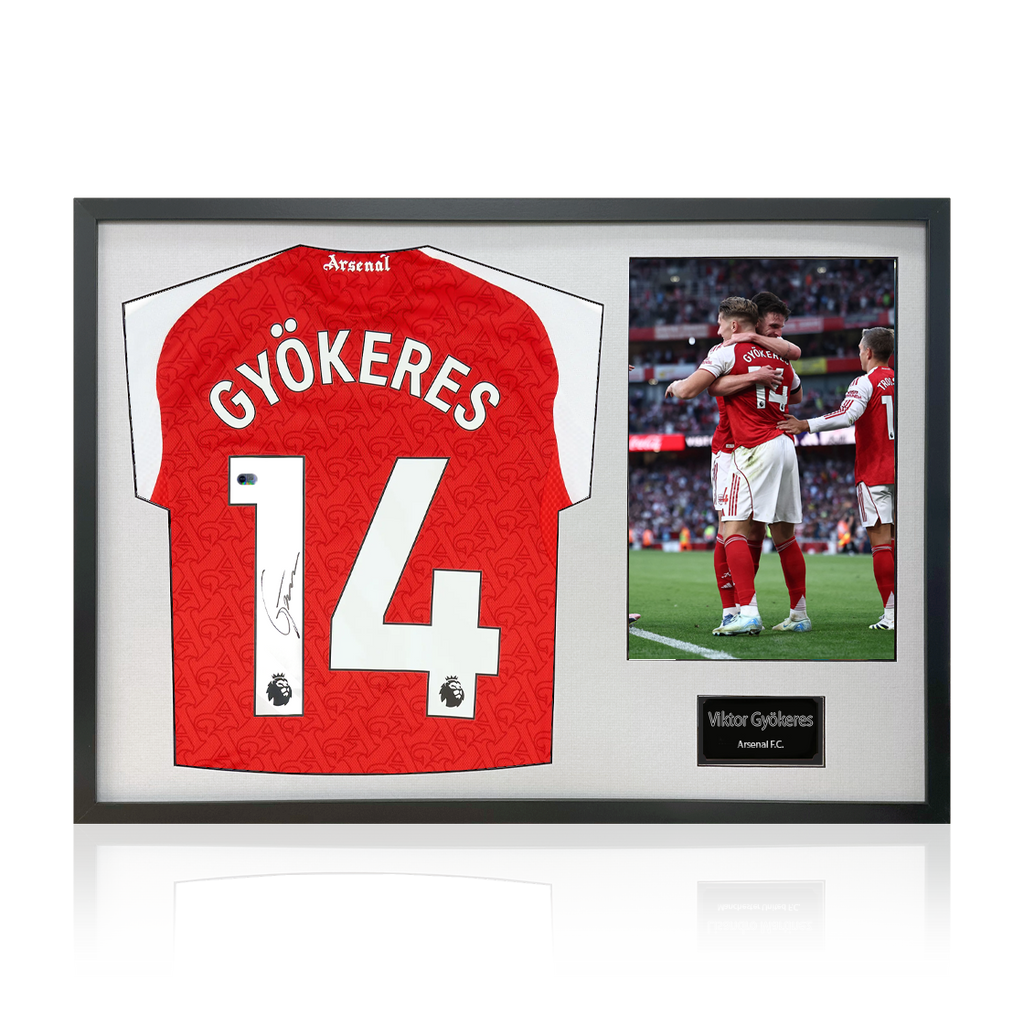 Viktor Gyökeres Signed Arsenal Shirt Classic Frame (ACG Cert)