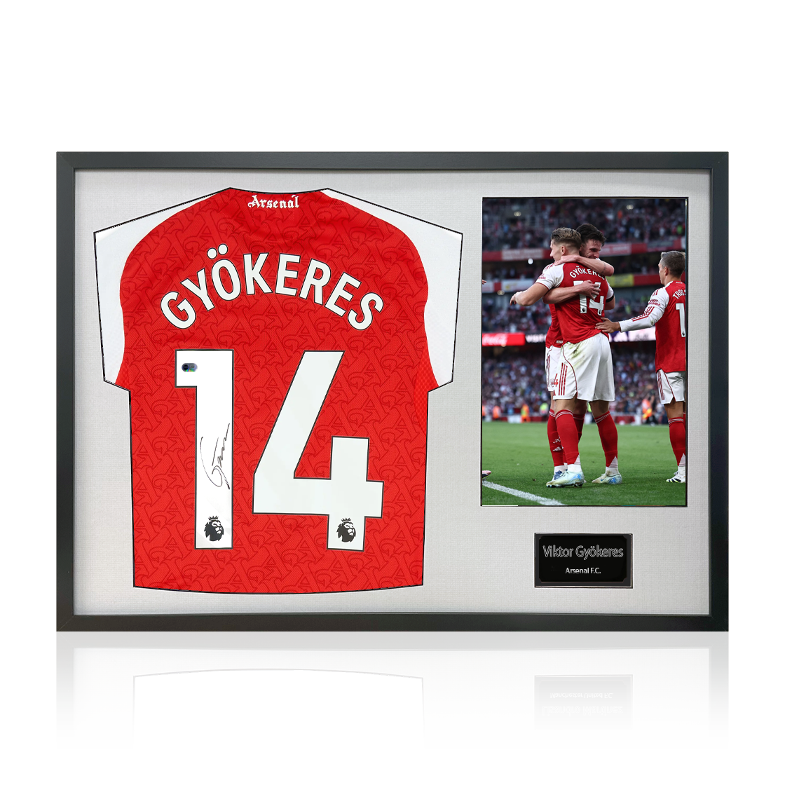 Viktor Gyökeres Signed Arsenal Shirt Classic Frame (ACG Cert)