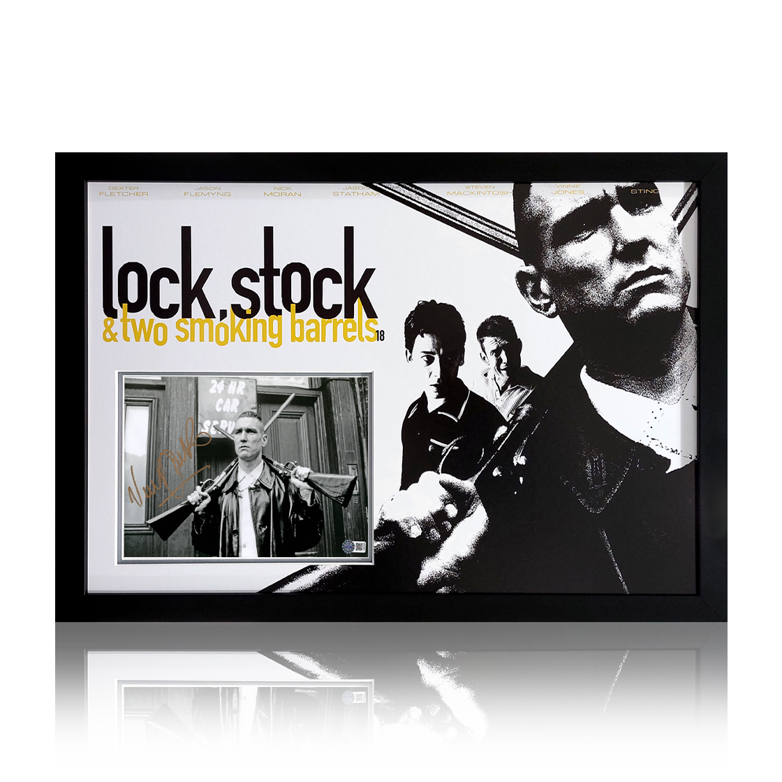 Vinnie Jones Signed Lock, Stock and Two Smoking Barrels Premium Frame (ACG Cert)