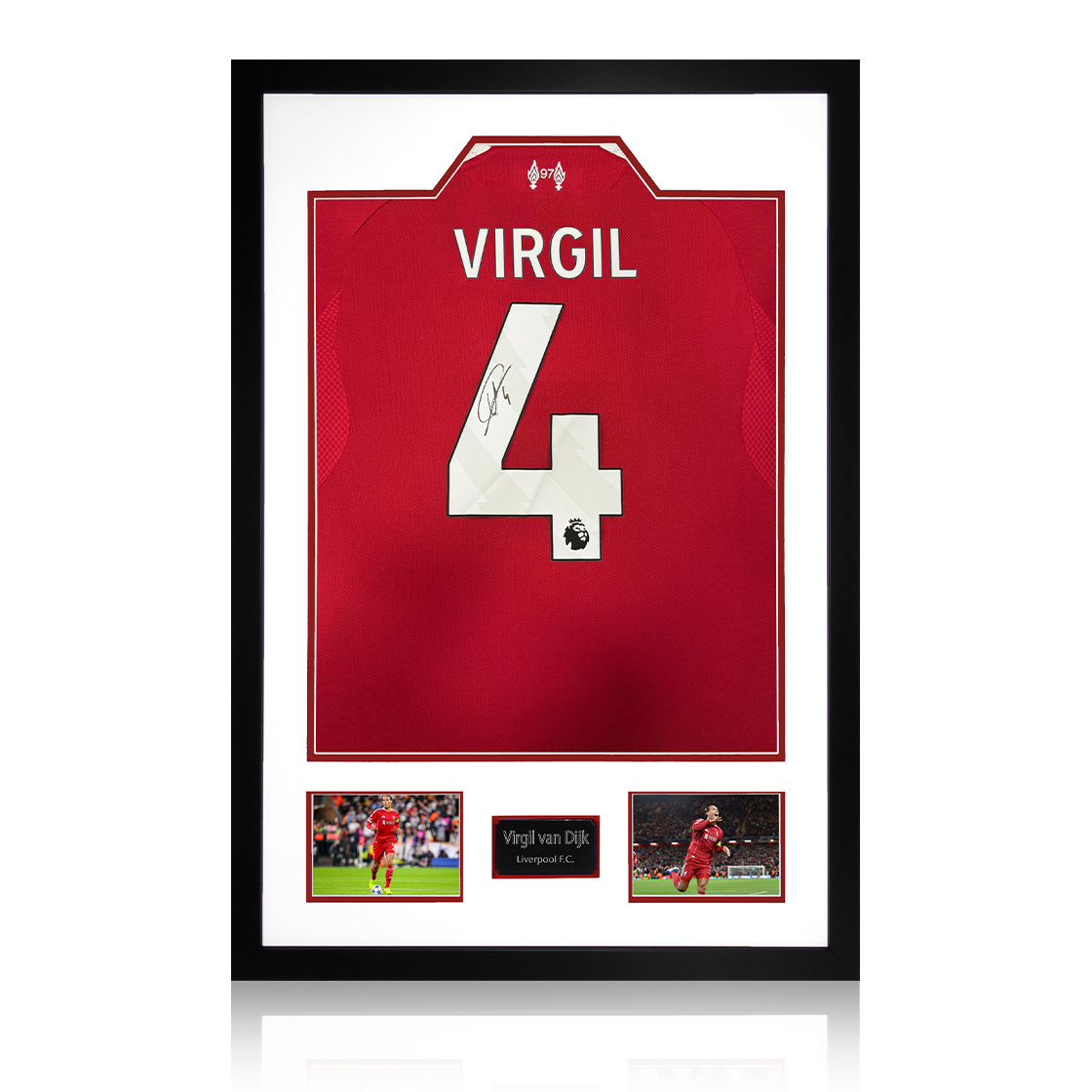 Virgil van Dijk Signed Liverpool Shirt Premium Frame (ACG Cert)