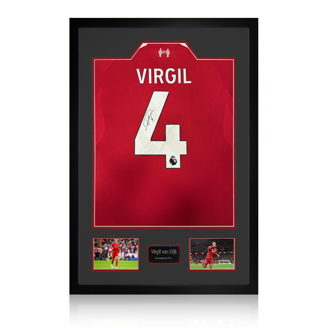 Virgil van Dijk Signed Liverpool Shirt Premium Frame (ACG Cert)