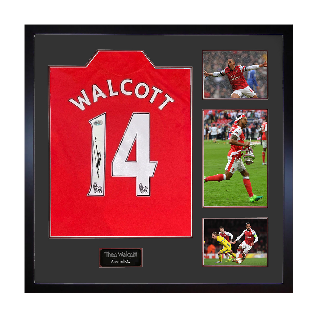 Theo Walcott Signed Arsenal Shirt Elite Frame (ACG Cert)