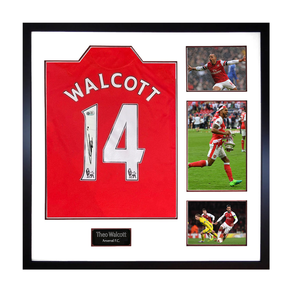 Theo Walcott Signed Arsenal Shirt Elite Frame (ACG Cert)