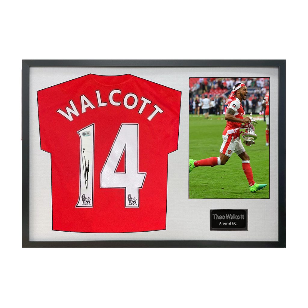 Theo Walcott Signed Arsenal Shirt Classic Frame (ACG Cert)