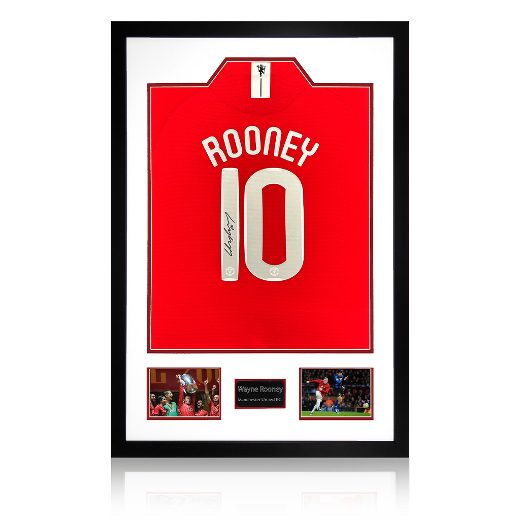 Wayne Rooney Signed Manchester United 07/08 Shirt Premium Frame