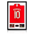 Wayne Rooney Signed Manchester United 07/08 Shirt Premium Frame