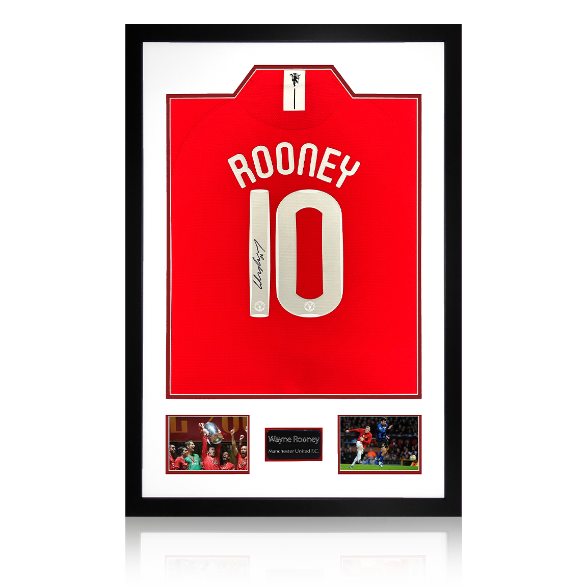 Wayne Rooney Signed Manchester United 07/08 Shirt Premium Frame