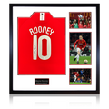 Wayne Rooney Signed Manchester United 07/08 Shirt Elite Frame