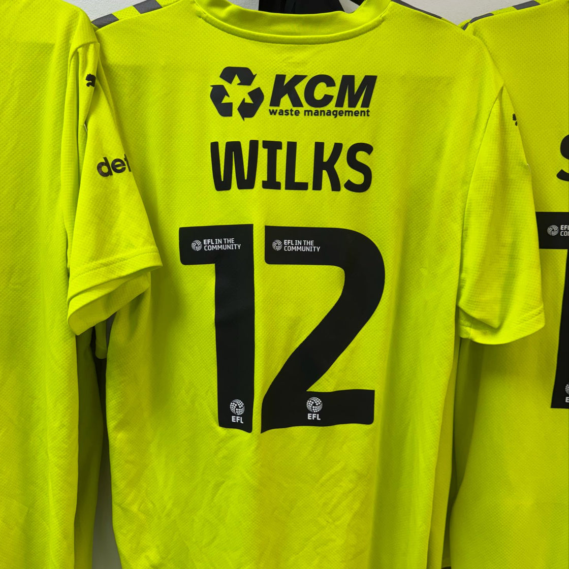 Malik Wilks Match-Worn & Signed Rotherham United v Northampton Shirt