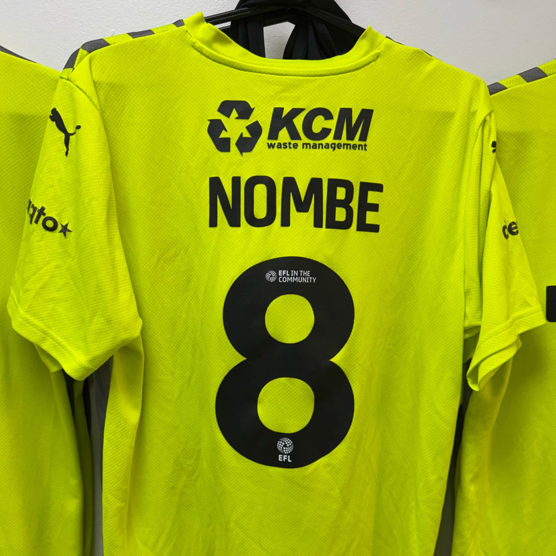 Sam Nombe Match-Worn & Signed Rotherham United v Northampton Shirt