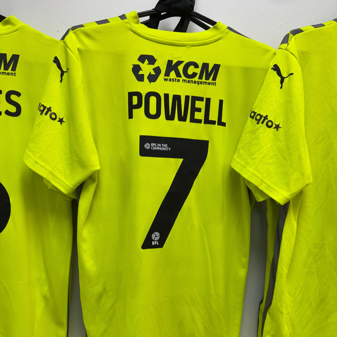 Joe Powell Match-Worn & Signed Rotherham United v Northampton Shirt