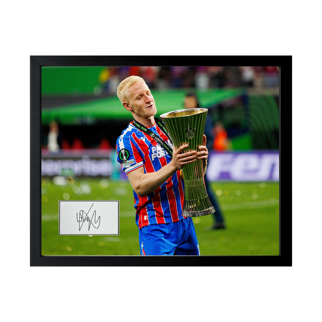 Will Hughes Signed Crystal Palace Cut Deluxe Mount Frame