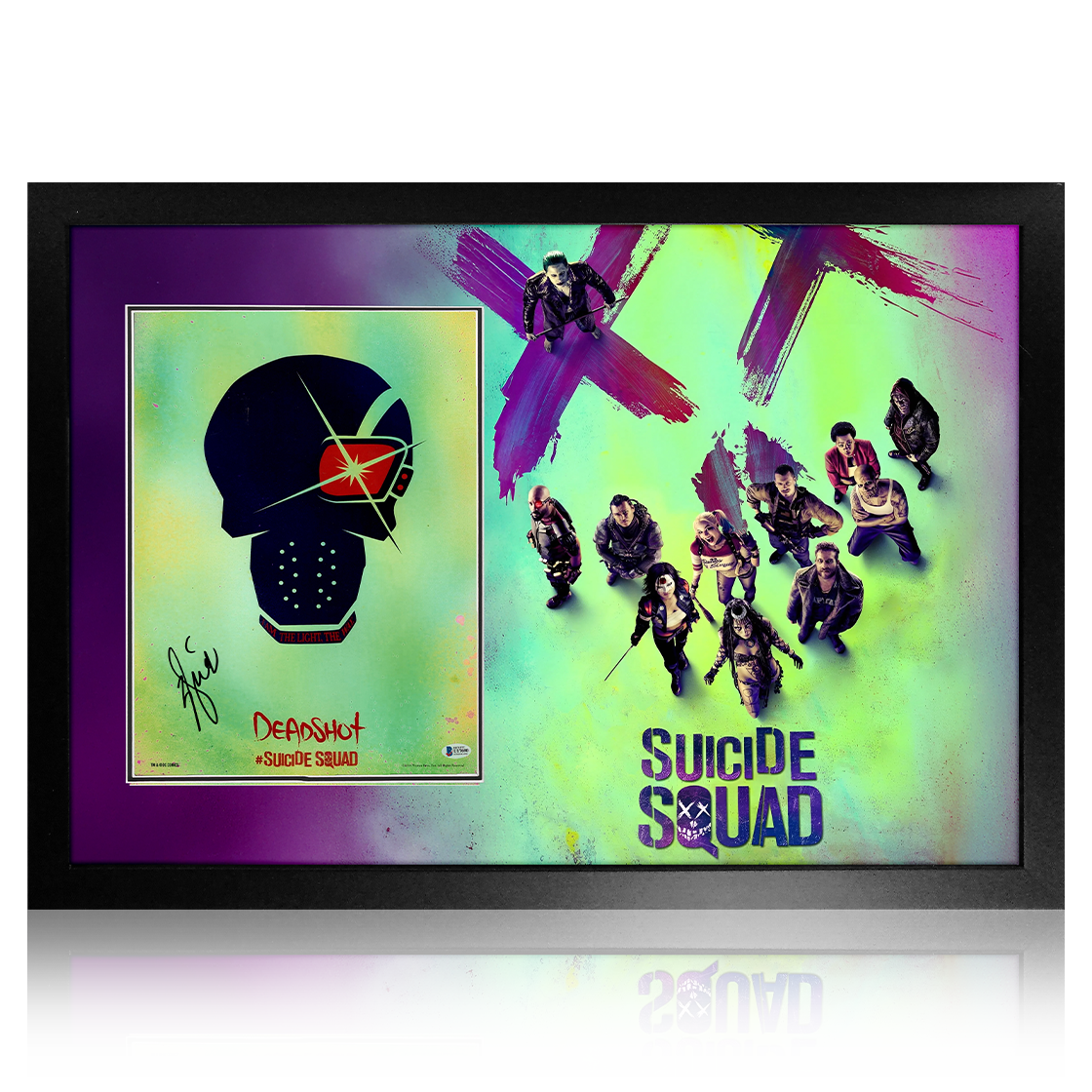 Will Smith Signed Suicide Squad Image Premium Frame (Beckett)