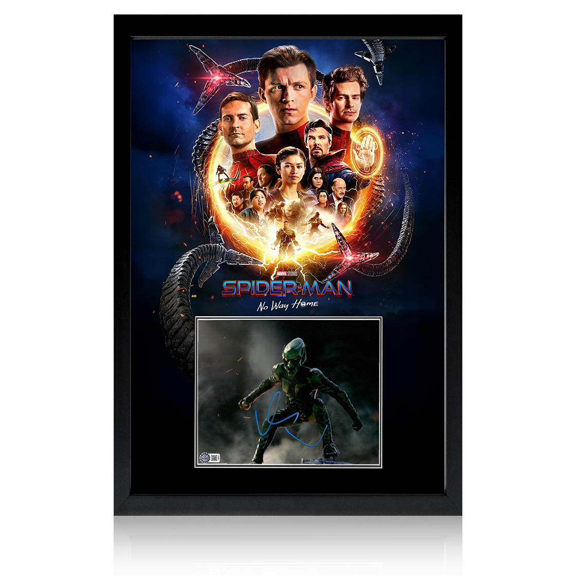 Willem Dafoe Signed Spider-Man: No Way Home Image Iconic Frame (AFTAL Authentication)