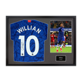 Willian Signed Chelsea 10 Shirt Classic Frame (ACG Cert)